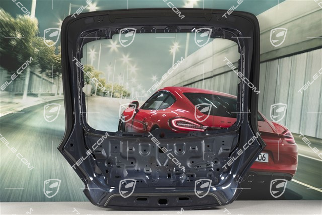Deck lid, with hole for rear window wiper
