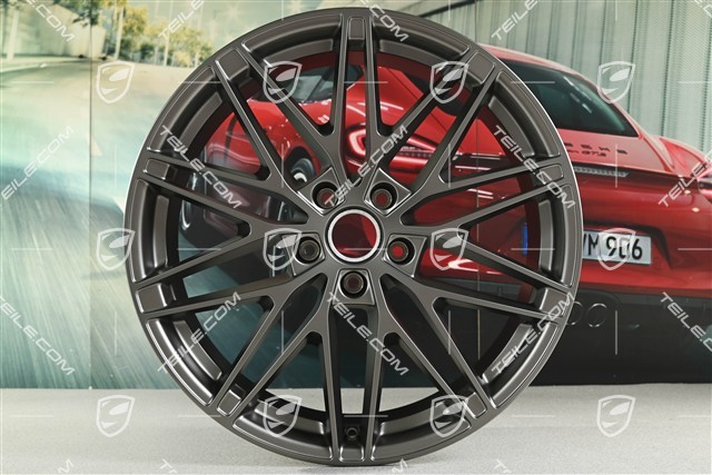 22-inch Macan RS Spyder Design wheel rim, 9J x 22 ET29, Turbonite
