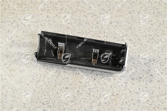 Dashboard trim / moulding, Galvano silver, RHD, L
