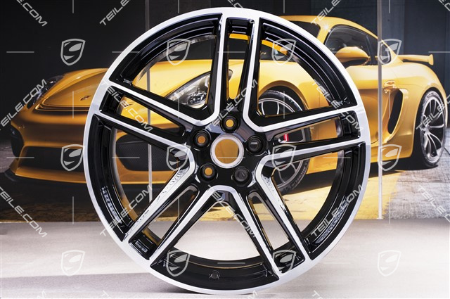 20" Felgensatz "Macan Turbo", 9J x 20 ET26 + 10J x 20 ET19, CMS, schwarz hochglanz