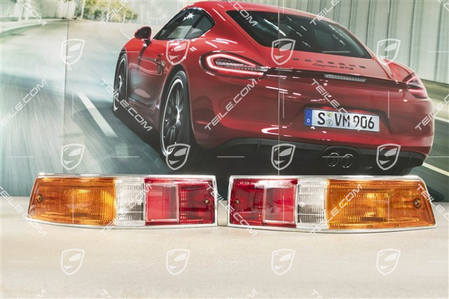 Heckleuchten Satz, Original Porsche Classic, SWB, EU-Ausführung, Set L+R