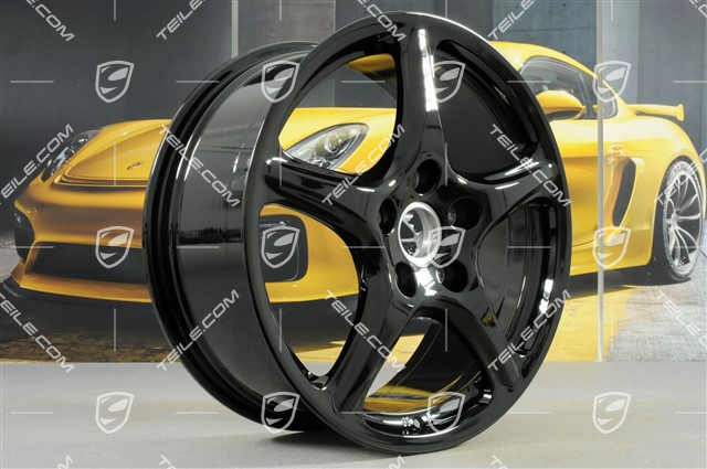 19" Komplet felg Carrera Classic, 8J x 19 ET57 + 11J x 19 ET51, czarny połysk