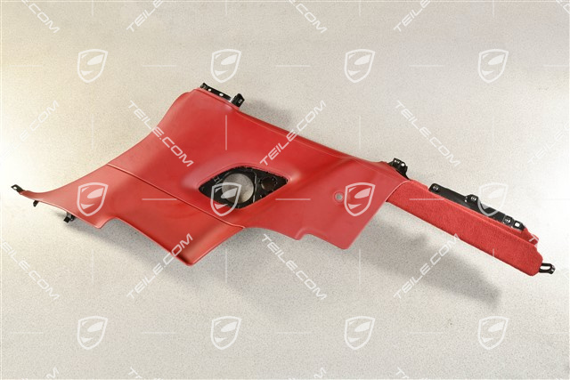 Seitenwandverkleidung, Coupe. Leder, Bordeauxrot, R
