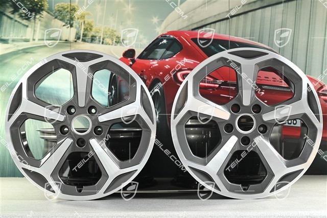 20" komplet felg Taycan Offroad Design, 9J x 20 ET54 + 11J x 20 ET60