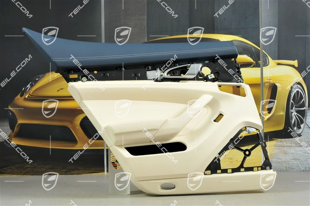 Turverkleidung, Leder beschädigt, yachting blue/cream, L Turverkleidung, Leder beschädigt, yachting blue/cream, L