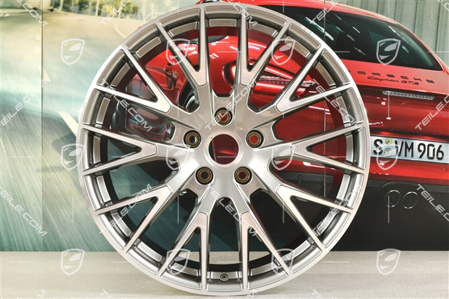 21" Felga Panamera Exclusiv Design, 11,5J x 21 ET69, platynowo srebrny metalik