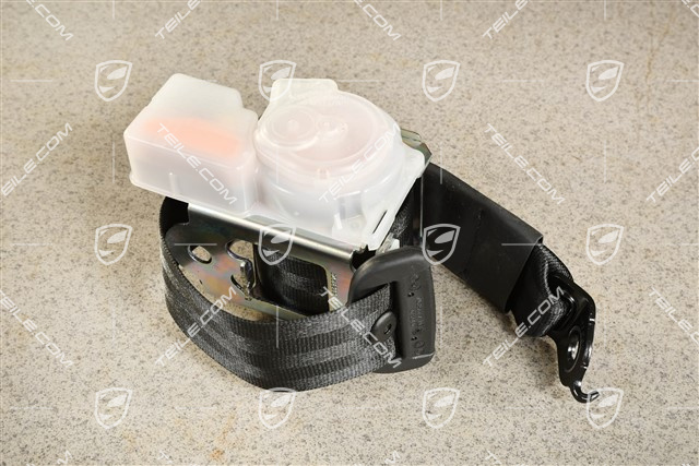 Rear seat belt, centre, Black