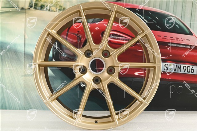20" wheel rim "Spyder" / "718 Sport", 10.5J x 20 ET47, aurum seidenmatt
