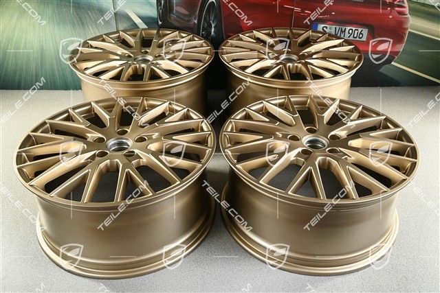 21-inch wheel rim set Panamera Exclusive Design, 9,5J x 21 ET71 + 11,5J x 21 ET69, neodyme