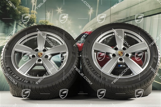 20-inch Cayenne COUPE Sport Classic winter wheel set, rims 9J x 20 ET50 + 10,5J x 20 ET55 + Michelin winter tyres 275/45 R20 + 305/40 R20, with TPMS