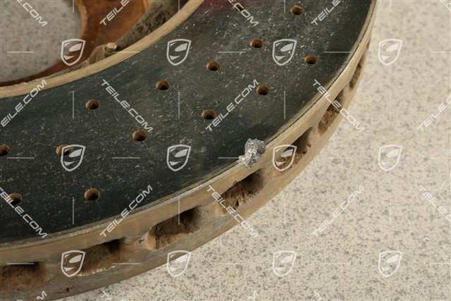 Bremsscheibe, PCCB, 19", gelber Bremssattel, leichte Beschädigung am Rand, L