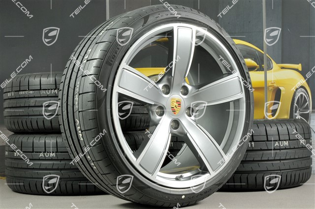 20" Carrera Sport koła letnie komplet, felgi 8,5J x 20 ET57 + 10,5J x 20 ET47 + NOWE opony letnie 235/35 ZR20 + 265/35 ZR20, z czujnikami ciśnienia