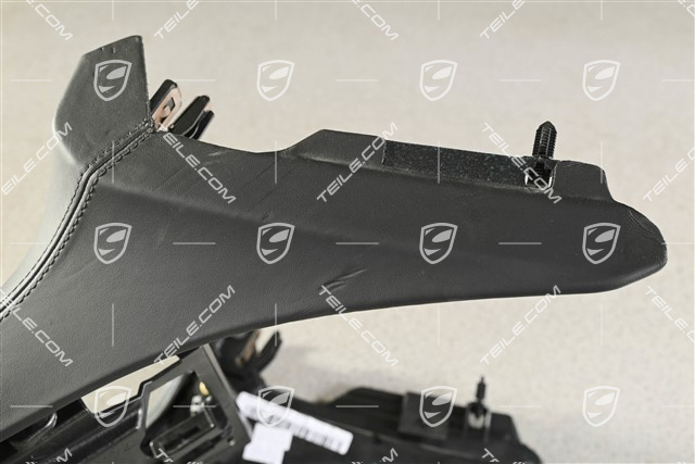 Centre console / tunnel, part, Leather, Black, (damaged leather)