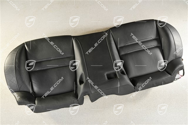 Rücksitzbank, perforiertes Leder, schwarz