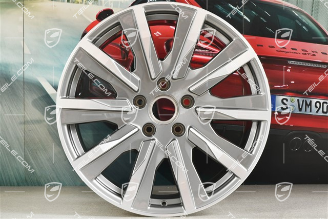 20" Felge Taycan Tequipment Design, 11J x 20 ET60, platinsilber