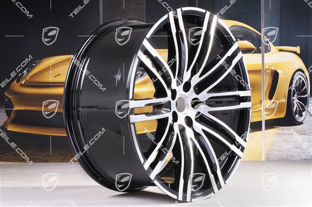 21-inch Turbo III, alloy wheel rim, 10J x 21 ET19, black high gloss
