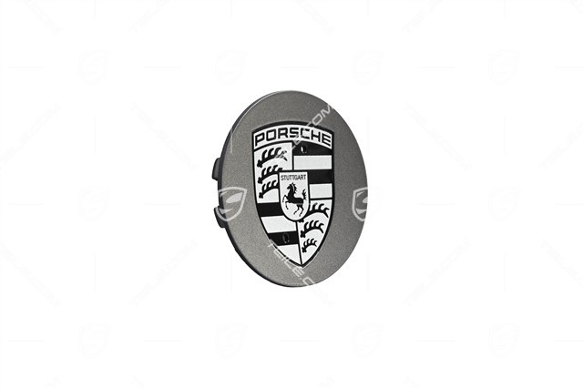 Radzierdeckel, konkav, Wappen Schwarz-Weiß, Platinum Seidenmatt