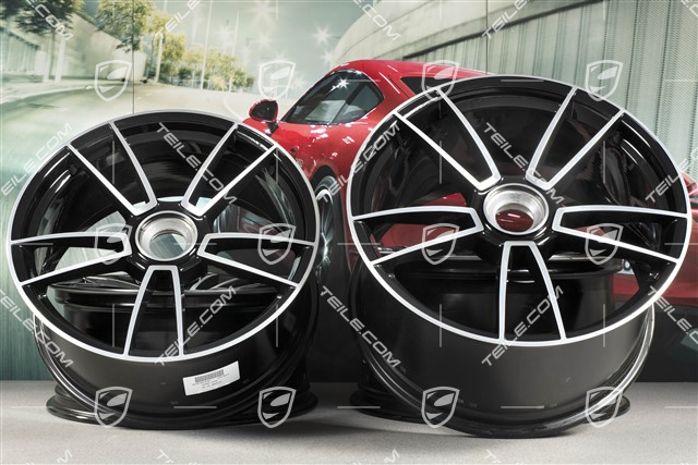 20+21" Felgensatz Turbo Sport 4, Felgen: vorne 8,5J x 20 ET50 + hinten 11,5J x 21 ET67