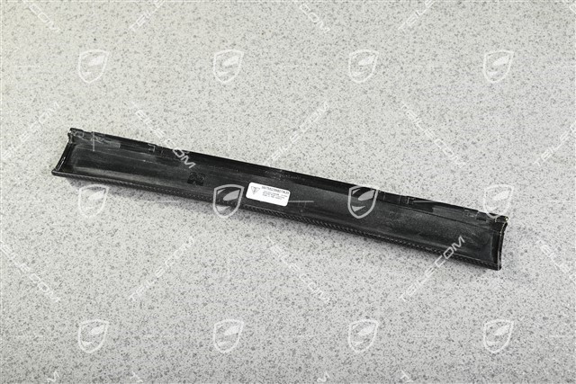 Dashboard / cup holder trim moulding, middle / centre, LHD, Carbon fiber