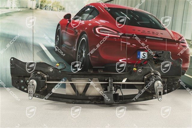 Driving mechanism, rear spoiler, coupé, complete