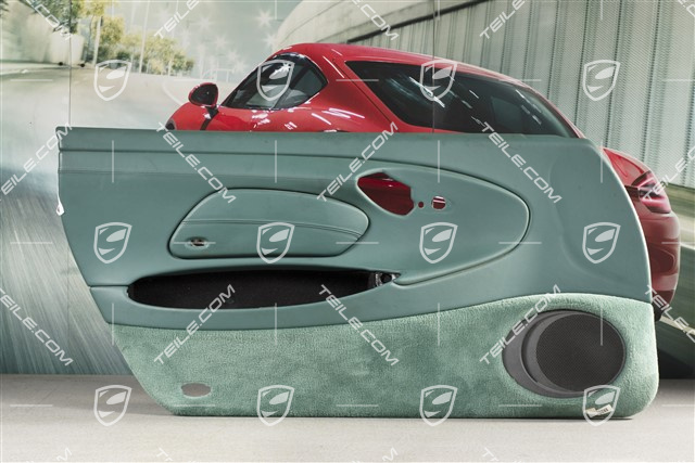 Türverkleidung mit Airbagblende, Klangpaket, Leder, Nephritegrün, L