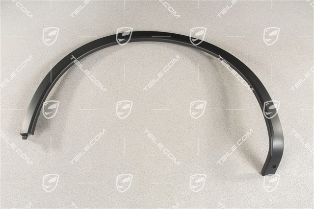Wing / Rear Wheel cover / moulding, Satin black, L