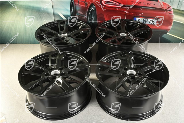 21" Felgensatz Cross Turismo Design, 9,5J x 21 ET60 + 11,5J x 21 ET66, in Schwarz Seidenmatt