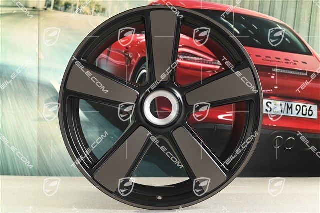 21" Sport Classic Felge, Exclusive Manufaktur "911 Spirit 70", Zentralverschluss, 11,5J x 21 ET79, in Bronzit/Schwarz Seidenmatt