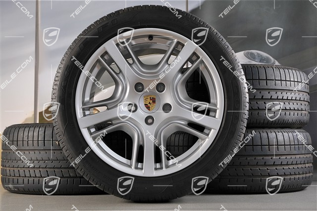 19" Panamera Design Sommerräder Satz, Felgen 9J x 19 ET 60 + 10J x 19 ET61 + Reifen 255/45 R19+285/40 R19