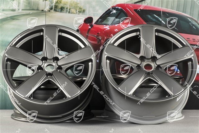 19" "Sport Classic" Felgensatz, Felgen 8,5J x 19 ET21 + 9J x 19 ET21 Platinum Seidenmatt
