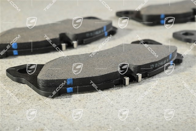 Klocki hamulcowe, do zacisków lakierowanych na srebrno, przednia oś