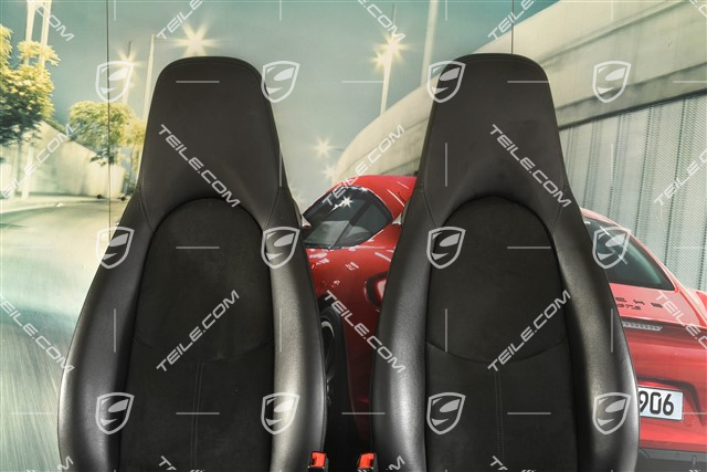 Sitze, schwarz, Alcantara, Manual, Satz (L+R)