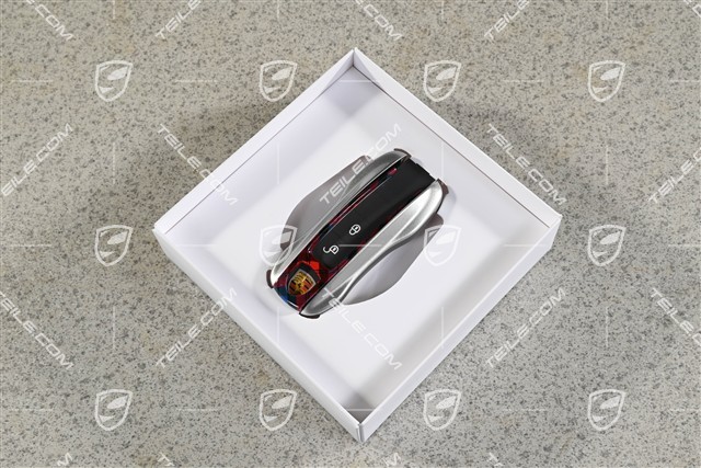 Vehicle keys / Key housing, three-piece, Tartan Design