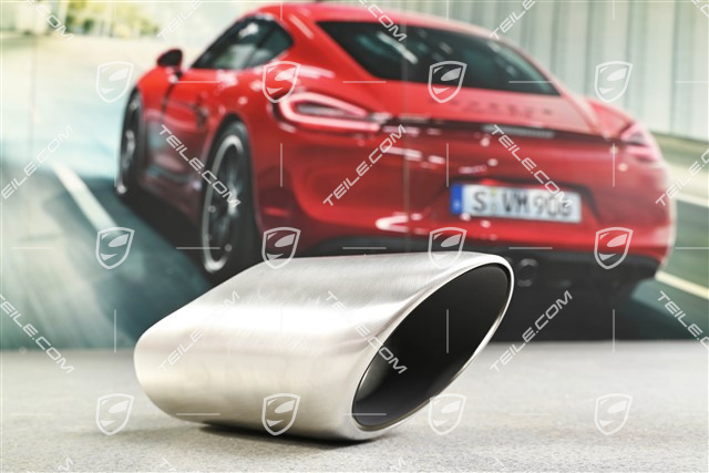Tailpipe, Panamera Hybrid, silver, L