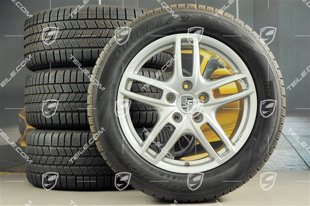 19" Cayenne Turbo Winterräder Satz, Felgen 8,5 J x 19 ET59 + Pirelli Winterreifen 265/50 R19, mit RDK Sensoren