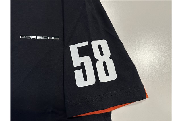 Herren-Poloshirt schwarz/rot S