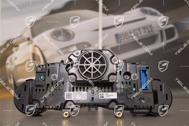 Kombiinstrument,  Zifferblätter in Silber, Cayenne S