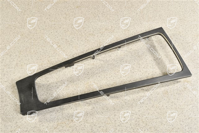 Dekor / ozdobna listwa konsoli środkowej szczotkowane aluminium czarne