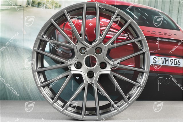21" Felge Cayenne RS Spyder, 11J x 21 ET49, Platinum seidenmatt