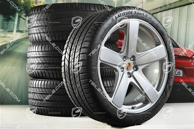 21" koła letnie, komplet, Sport Classic, felgi 9,5J x 21 ET27 + 10J x 21 ET19 + opony letnie Michelin 265/40 R21 + 295/35 R21, z czujnikami ciśnienia
