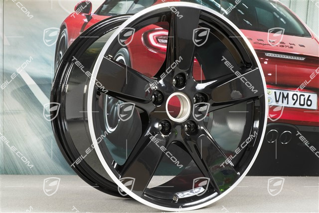 19" Felga Cayman S, 9,5J x 19 ET45, gwiazda felgi czarna