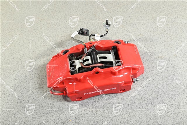S, Brake Fixed caliper, rear axle, Red, L