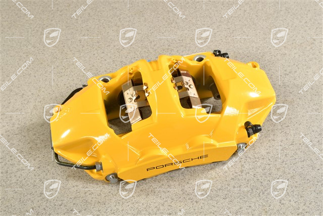 GT3 / GT3 RS, Zacisk tylny PCCB / hamulce ceramiczne, żółty, L