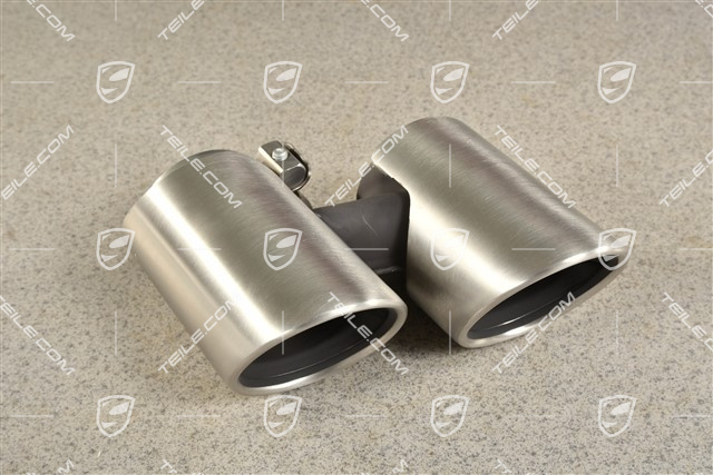 Tailpipe, round, Carrera 2S/4S, L