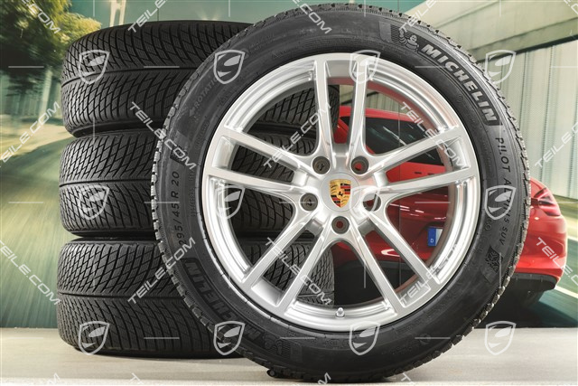 20-inch Cayenne COUPE Sport winter wheel set, rims 9J x 20 ET50 + 10,5J x 20 ET55 + NEW Michelin winter tyres 255/55 R20 + 295/45 R20, with TPMS