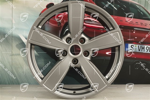 20-inch wheel rim, Cayenne Sport Classic, 10,5J x 20 ET55, Platinum satin-matt
