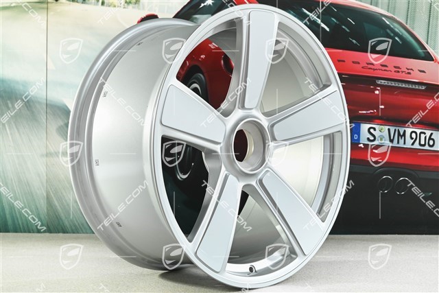 20-inch Sport Classic "911 Turbo 50 Years" wheel rim, central lock, 9.5J x 20 ET44, white high gloss