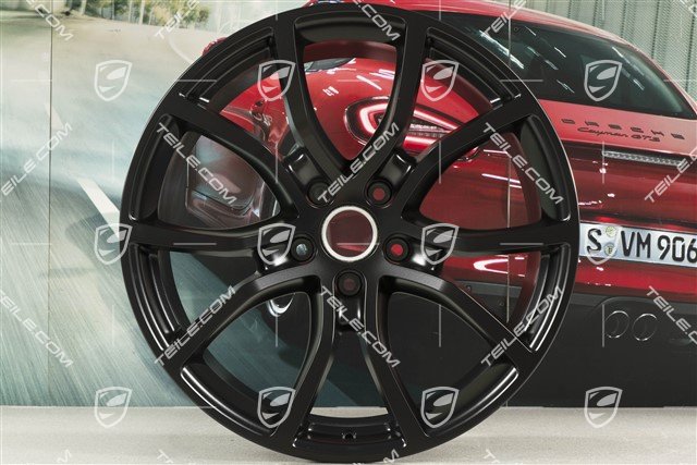 21" Felga Cayenne Exclusive Design, 11J x 21 ET49, czarny satynowy półmat