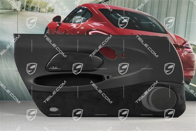 Türverkleidung mit Airbagblende, Klangpaket, Kunstleder, Schwarz, L