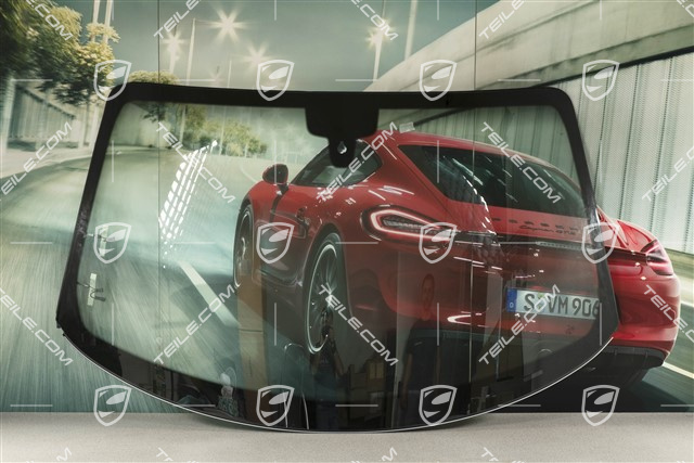 Windscreen / Windshield, Coupé, heat-insulating with tinted top